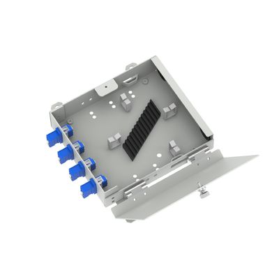 ODN netwerk FTTH glasvezel distributie doos met 4 kernen LC APC type