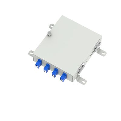 ODN netwerk FTTH glasvezel distributie doos met 4 kernen LC APC type