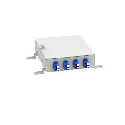 ODN netwerk FTTH glasvezel distributie doos met 4 kernen LC APC type