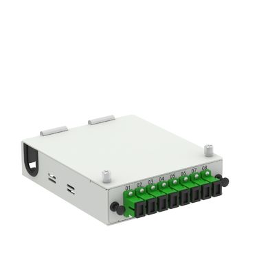 Koudgewalst staal met 8 kernen SC APC-type FTTH-terminalbox met glasvezel voor FTTX-diensten