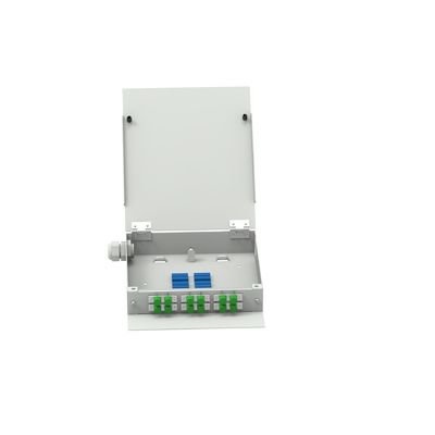 Koudgewalst staal met 12 kernen FC APC-type FTTH-terminalbox met glasvezel voor netwerk-ODN
