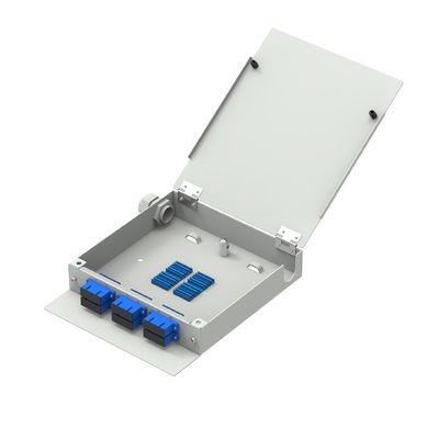 12 Core SC UPC Glasvezel Terminal Box voor FTTX-netwerk van koudgewalst staal