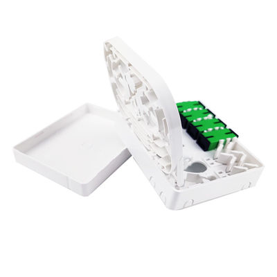 SC/APC Grijs 4 kernen Plastic Fiber Optic Faceplate Socket Panel voor Indoor Network FTTH