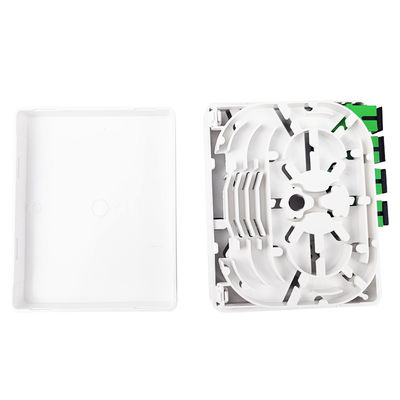 SC/APC Grijs 4 kernen Plastic Fiber Optic Faceplate Socket Panel voor Indoor Network FTTH