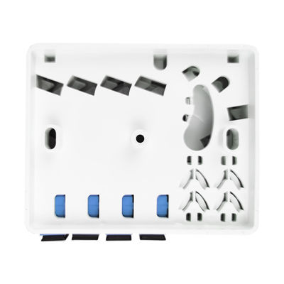 FTTH-netwerk binnen 4 kernen SC UPC Plastic Fiber Optic Faceplate Socket Panel in grijs