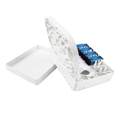 FTTH-netwerk binnen 4 kernen SC UPC Plastic Fiber Optic Faceplate Socket Panel in grijs