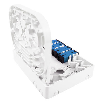 FTTH-netwerk binnen 4 kernen SC UPC Plastic Fiber Optic Faceplate Socket Panel in grijs