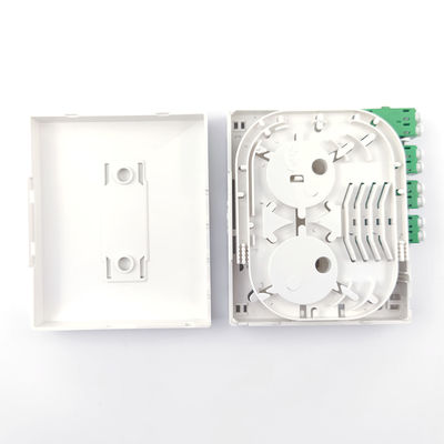 Netwerk Geen 4 kernen Glasvezel Faceplate Socket Panel voor binnen FTTH installatie
