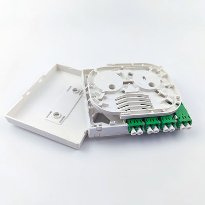 Netwerk Geen 4 kernen Glasvezel Faceplate Socket Panel voor binnen FTTH installatie