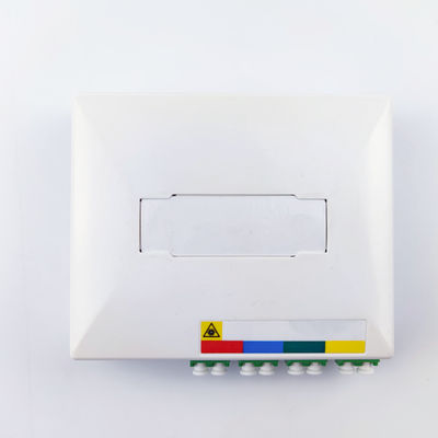 Netwerk Geen 4 kernen Glasvezel Faceplate Socket Panel voor binnen FTTH installatie