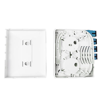 Indoor 4 Core UPC Plastic Fiber Optic Faceplate Socket Panel met 100*80*30mm Grootte