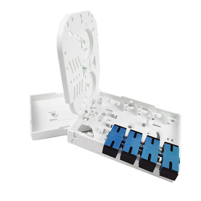 Indoor 4 Core UPC Plastic Fiber Optic Faceplate Socket Panel met 100*80*30mm Grootte