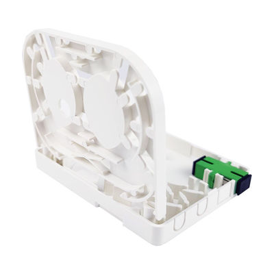 2 Core SC APC Plastic Fiber Optic Faceplate Socket Panel voor binnen in FTTH-netwerk