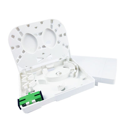 2 Core SC APC Plastic Fiber Optic Faceplate Socket Panel voor binnen in FTTH-netwerk