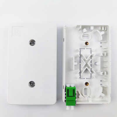 FTTH-netwerk glasvezelkabel stopcontactpaneel 2 kernen LC APC Plastic faceplate 116*69*19 mm