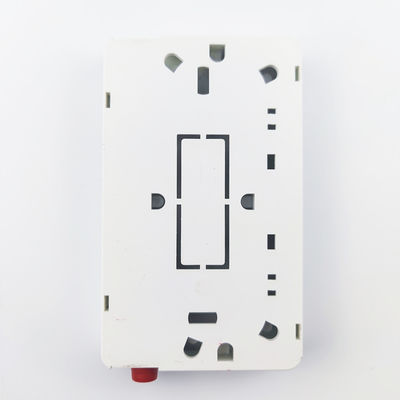 2 kernen UPC-plastic fiber optic faceplate socket panel voor FTTH-netwerk in wit/grijs