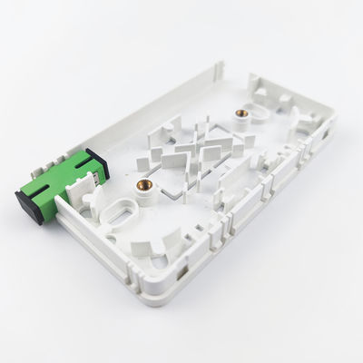2 Core SC APC Plastic Fiber Optic Faceplate Socket Panel voor FTTH-kabels voor binnennetwerken