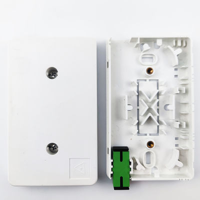 2 Core SC APC Plastic Fiber Optic Faceplate Socket Panel voor FTTH-kabels voor binnennetwerken