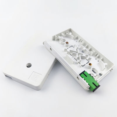 2 Core SC APC Plastic Fiber Optic Faceplate Socket Panel voor FTTH-kabels voor binnennetwerken