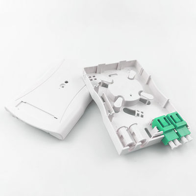 Grijs LC APC Plastic Fiber Optic Faceplate Socket Panel 2 Kernen voor Indoor Network