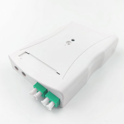 Grijs LC APC Plastic Fiber Optic Faceplate Socket Panel 2 Kernen voor Indoor Network