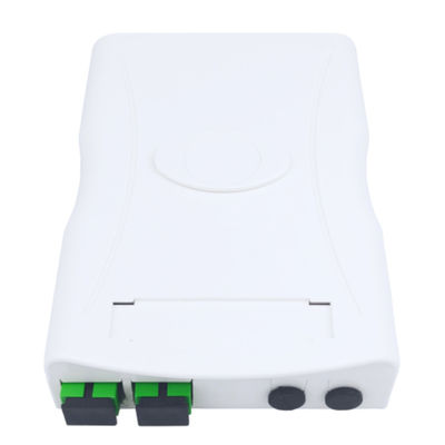 2 Core SC APC Plastic Fiber Optic Faceplate Socket Panel voor binnen in FTTH-netwerk