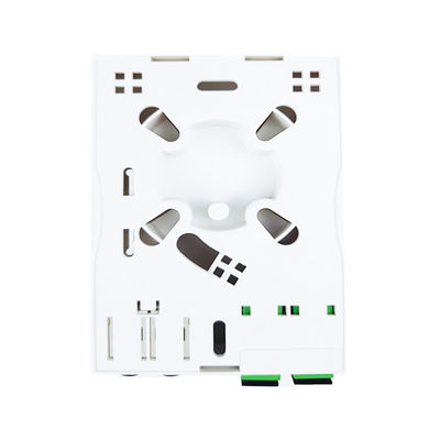 2 Core SC APC Plastic Fiber Optic Faceplate Socket Panel voor binnen in FTTH-netwerk