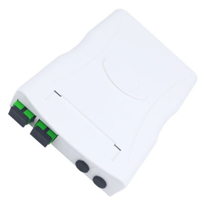 2 Core SC APC Plastic Fiber Optic Faceplate Socket Panel voor binnen in FTTH-netwerk