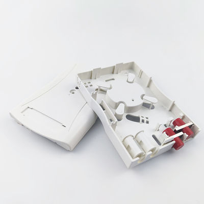 Grijs FC/UPC Plastic Fiber Optic Faceplate Socket Panel 2 Kernen voor Indoor FTTH Network