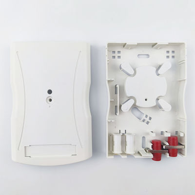 Grijs FC/UPC Plastic Fiber Optic Faceplate Socket Panel 2 Kernen voor Indoor FTTH Network