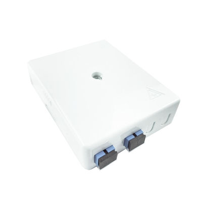 Netwerk Grijs 2 Kernen UPC Plastic Fiber Optic Faceplate Socket Panel SC voor binnenshuis