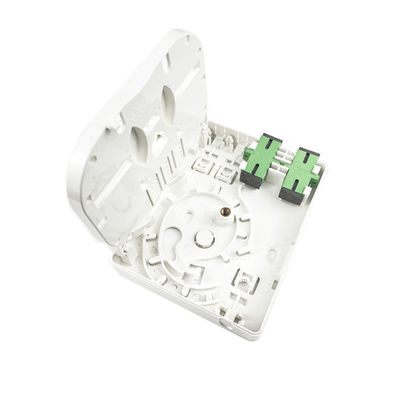 SC APC Plastic Fiber Optic Faceplate Socket Panel 2 Kernen voor binnen- en FTTH-netwerken
