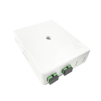 SC APC Plastic Fiber Optic Faceplate Socket Panel 2 Kernen voor binnen- en FTTH-netwerken
