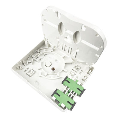 SC APC Plastic Fiber Optic Faceplate Socket Panel 2 Kernen voor binnen- en FTTH-netwerken