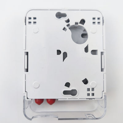 2 Core ST UPC Plastic Fiber Optic Face Plate Socket Panel voor FTTH White integratie
