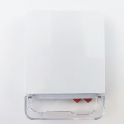 2 Core ST UPC Plastic Fiber Optic Face Plate Socket Panel voor FTTH White integratie