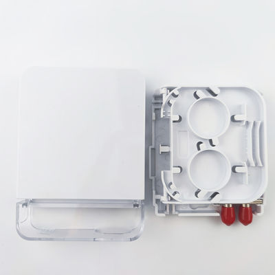2 Core ST UPC Plastic Fiber Optic Face Plate Socket Panel voor FTTH White integratie
