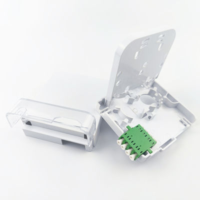 2-kern LC APC Plastic Face Plate Socket Panel voor langdurige glasvezelverbindingen