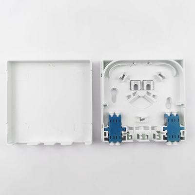 5 Grijz/wit LC UPC Plastic Fiber Optic Faceplate Socket Panel voor FTTH-netwerken binnen