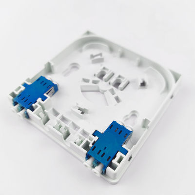 5 Grijz/wit LC UPC Plastic Fiber Optic Faceplate Socket Panel voor FTTH-netwerken binnen