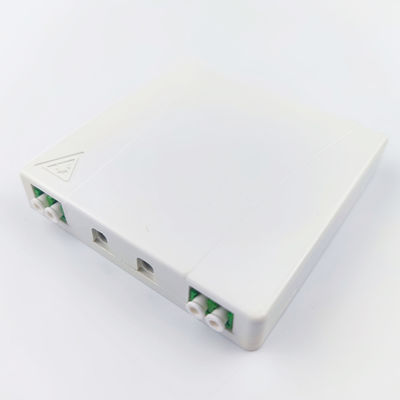 2 Core LC APC Plastic Faceplate Fiber Optic Socket Panel voor binnen in FTTH-netwerk