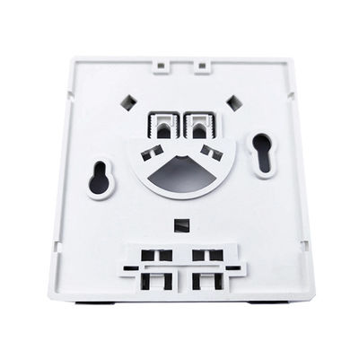 2 Core UPC Plastic Fiber Optic Faceplate Socket Panel voor binnen in FTTH-netwerk