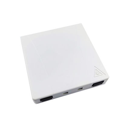 2 Core UPC Plastic Fiber Optic Faceplate Socket Panel voor binnen in FTTH-netwerk