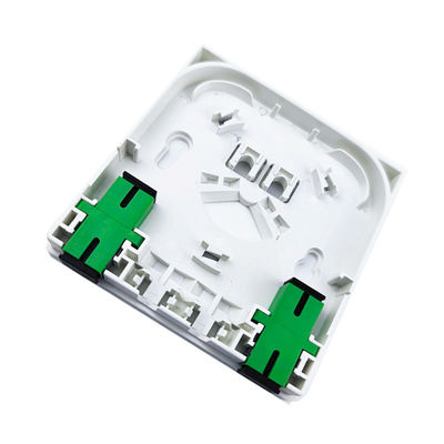 2 Core SC APC Plastic Fiber Optic Faceplate Socket Panel Geschikt voor FTTH-netwerk