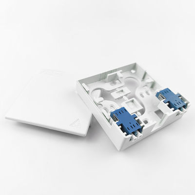 Draadloos LAN 2 Core Plastic Fiber Optic Faceplate Socket Panel voor Indoor FTTH Network