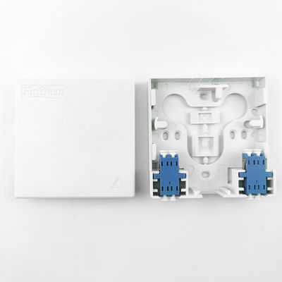 Draadloos LAN 2 Core Plastic Fiber Optic Faceplate Socket Panel voor Indoor FTTH Network