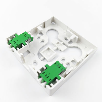 Best 2 Cores LC APC Plastic Fiber Optic Faceplate Socket Panel voor bekabeld LAN-netwerk 5