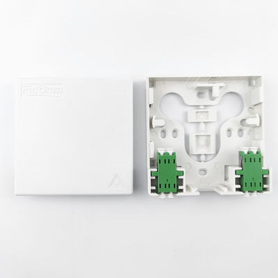 Best 2 Cores LC APC Plastic Fiber Optic Faceplate Socket Panel voor bekabeld LAN-netwerk 5