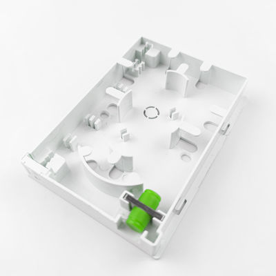 2 Core FC/APC Plastic Fiber Optic Faceplate Socket Panel voor FTTH-netwerken binnen