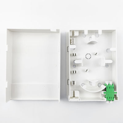 2 Core LC APC Plastic Fiber Optic Faceplate Socket Panel voor FTTH White Time 5 jaar